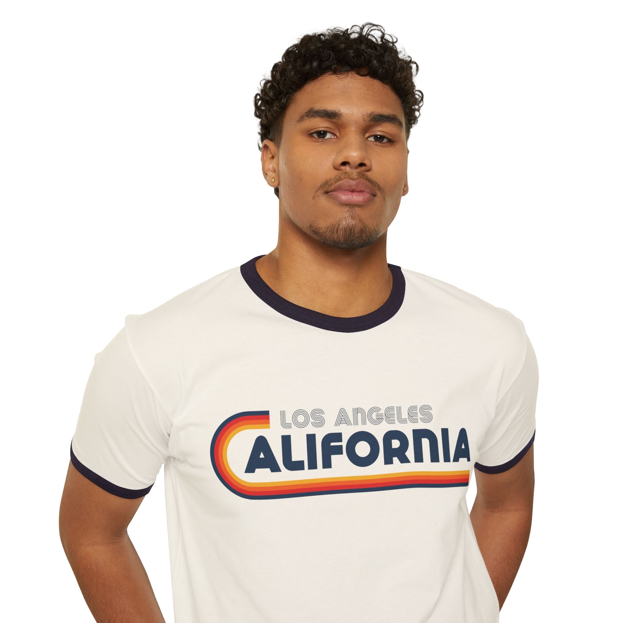 Los Angeles California Unisex Retro Ringer T-shirt