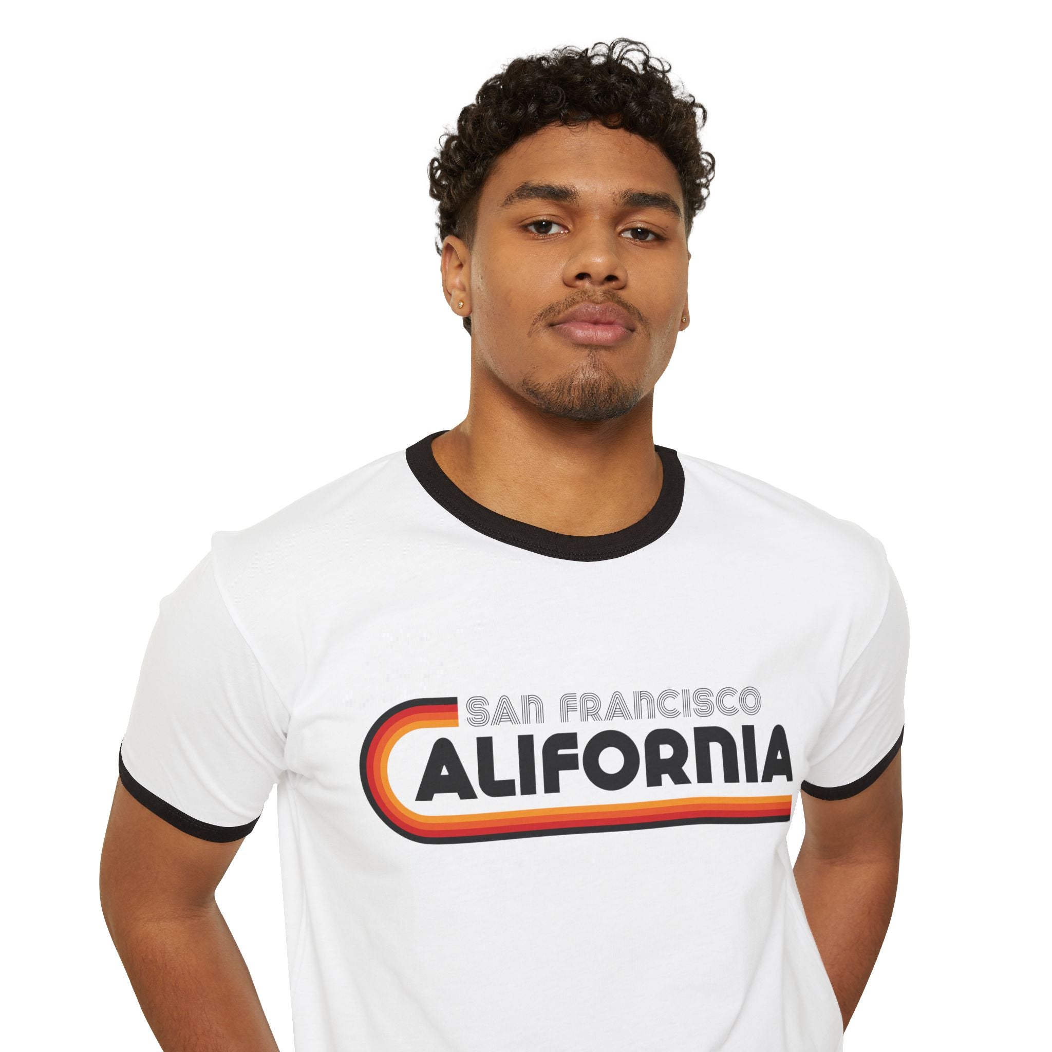 San Francisco California Unisex Retro Ringer T-shirt