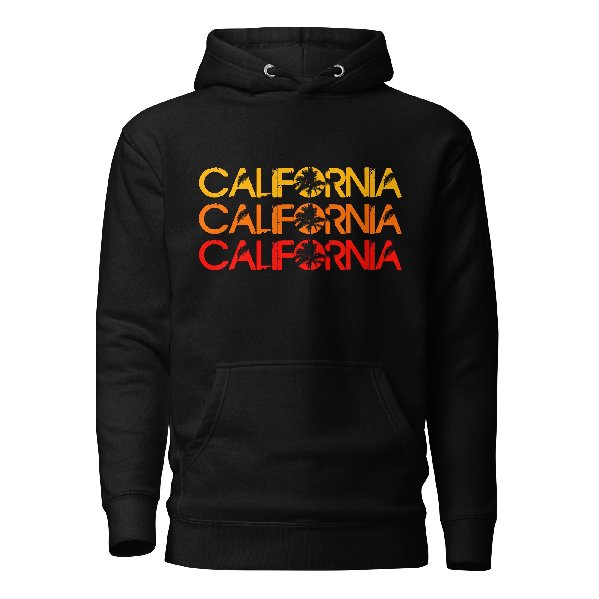 Retro California Palms Sunset Graphic, Unisex Hoodie