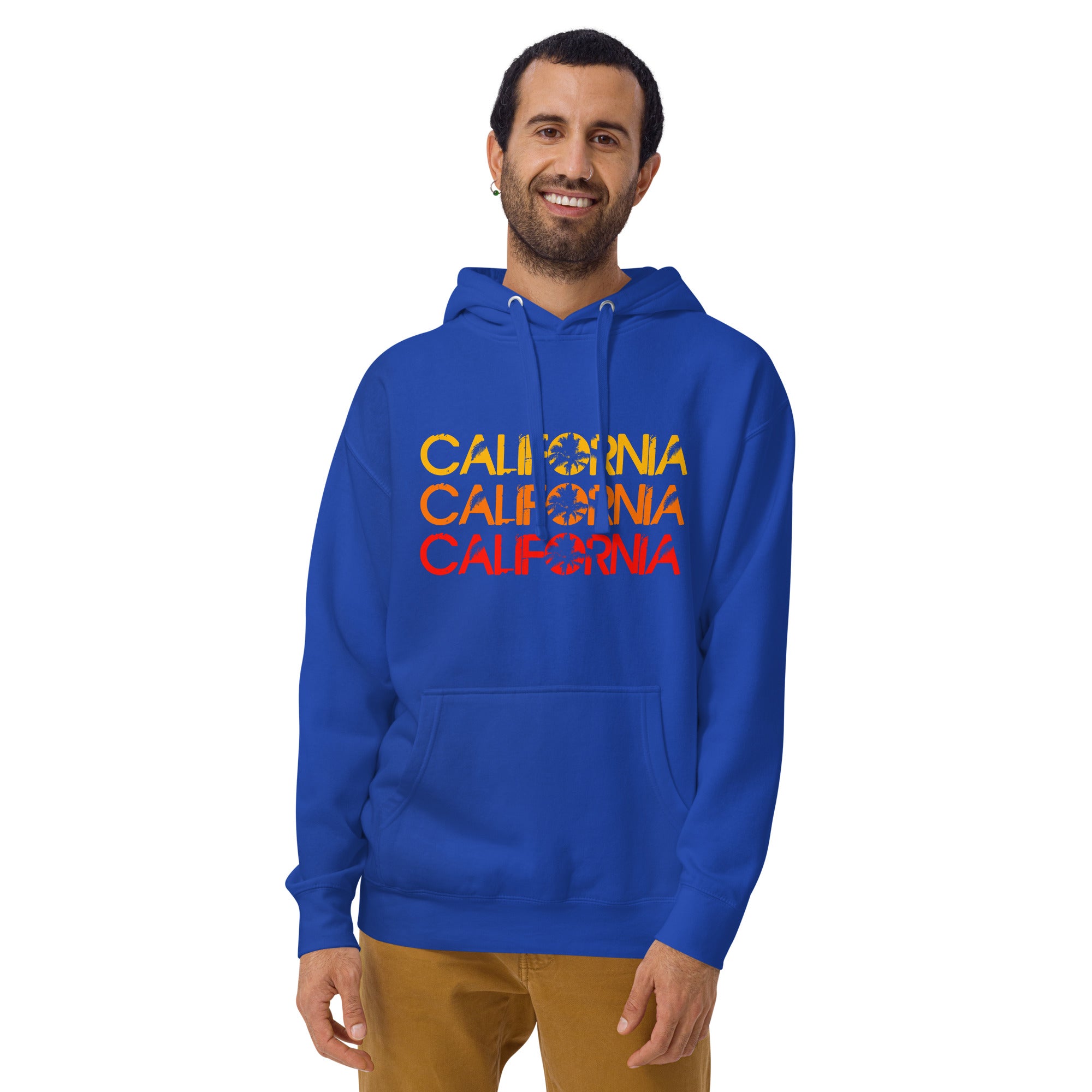 Retro California Palms Sunset Graphic, Unisex Hoodie