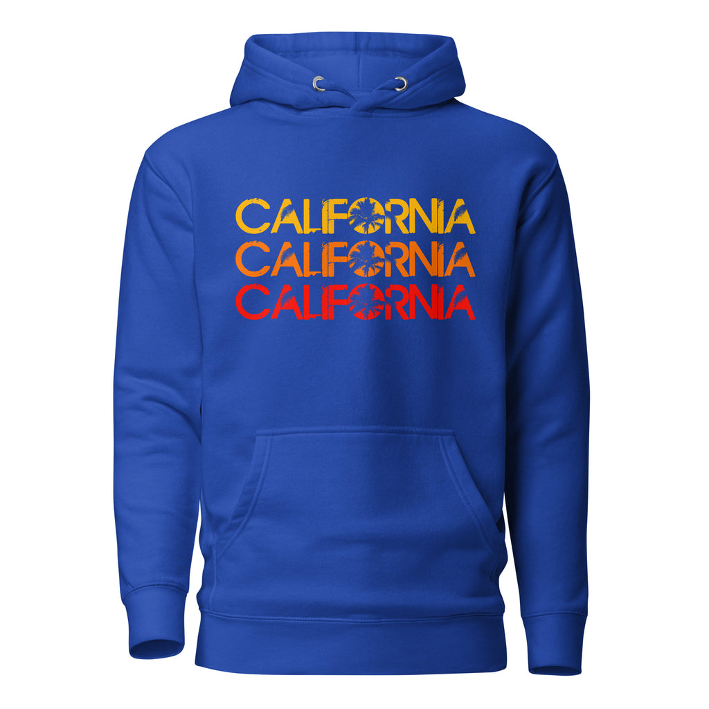 Retro California Palms Sunset Graphic, Unisex Hoodie