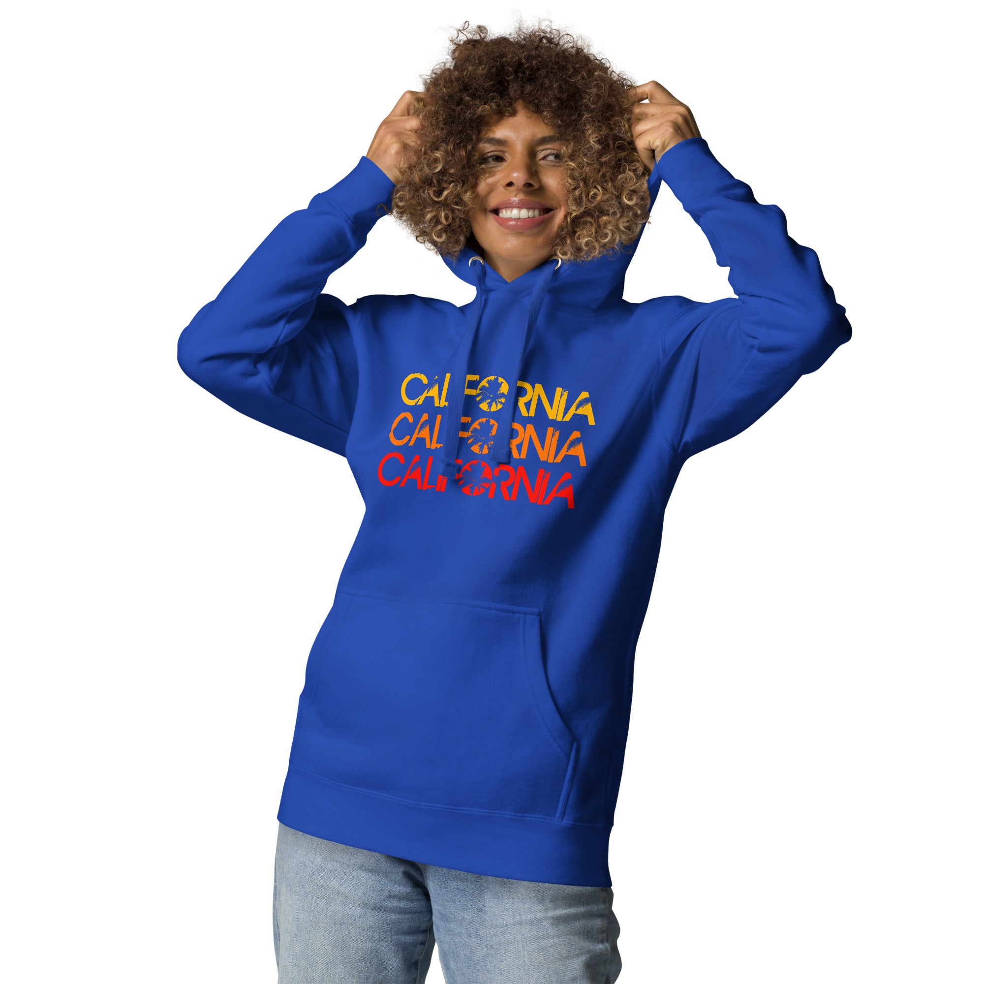 Retro California Palms Sunset Graphic, Unisex Hoodie