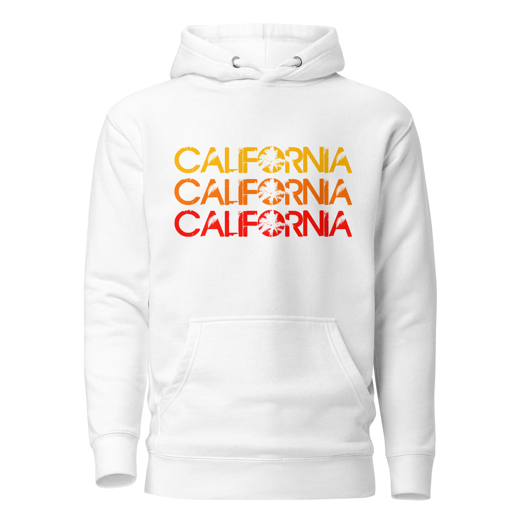 Retro California Palms Sunset Graphic, Unisex Hoodie
