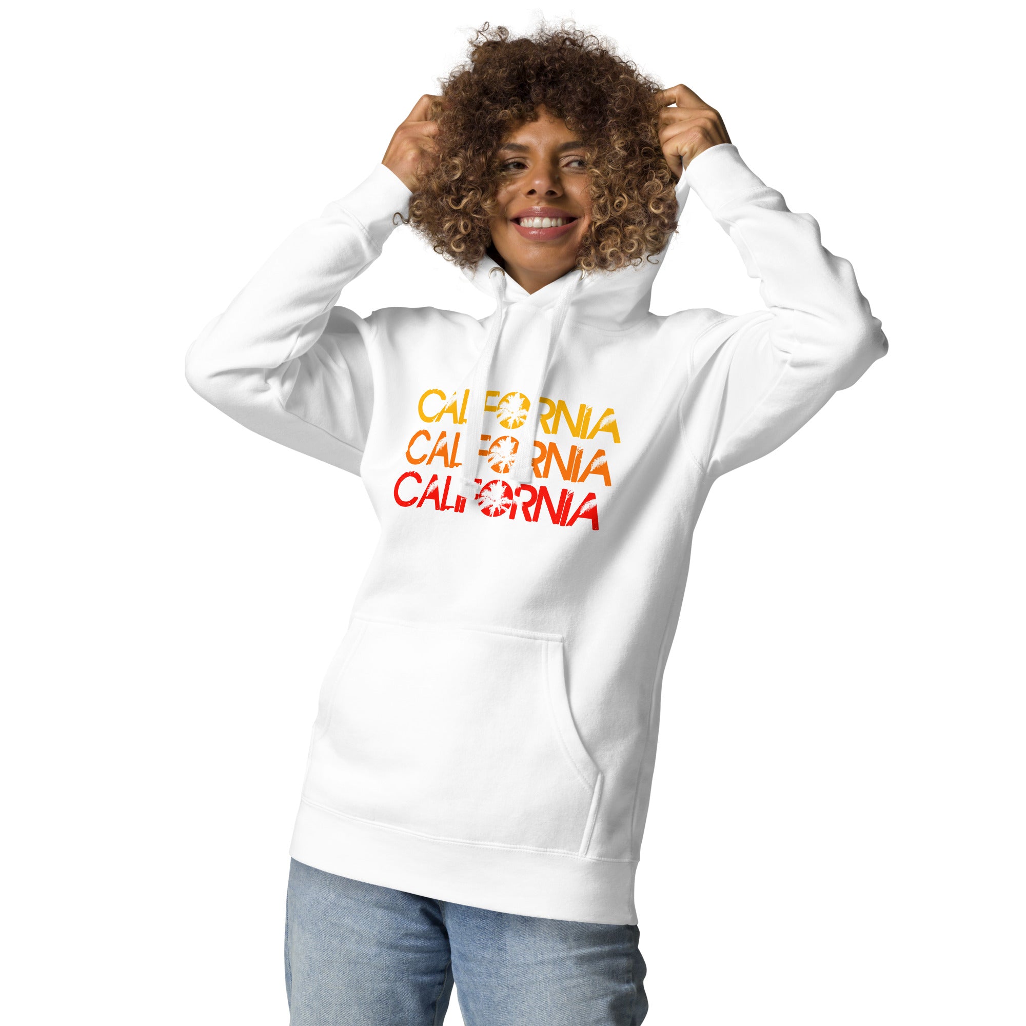 Retro California Palms Sunset Graphic, Unisex Hoodie