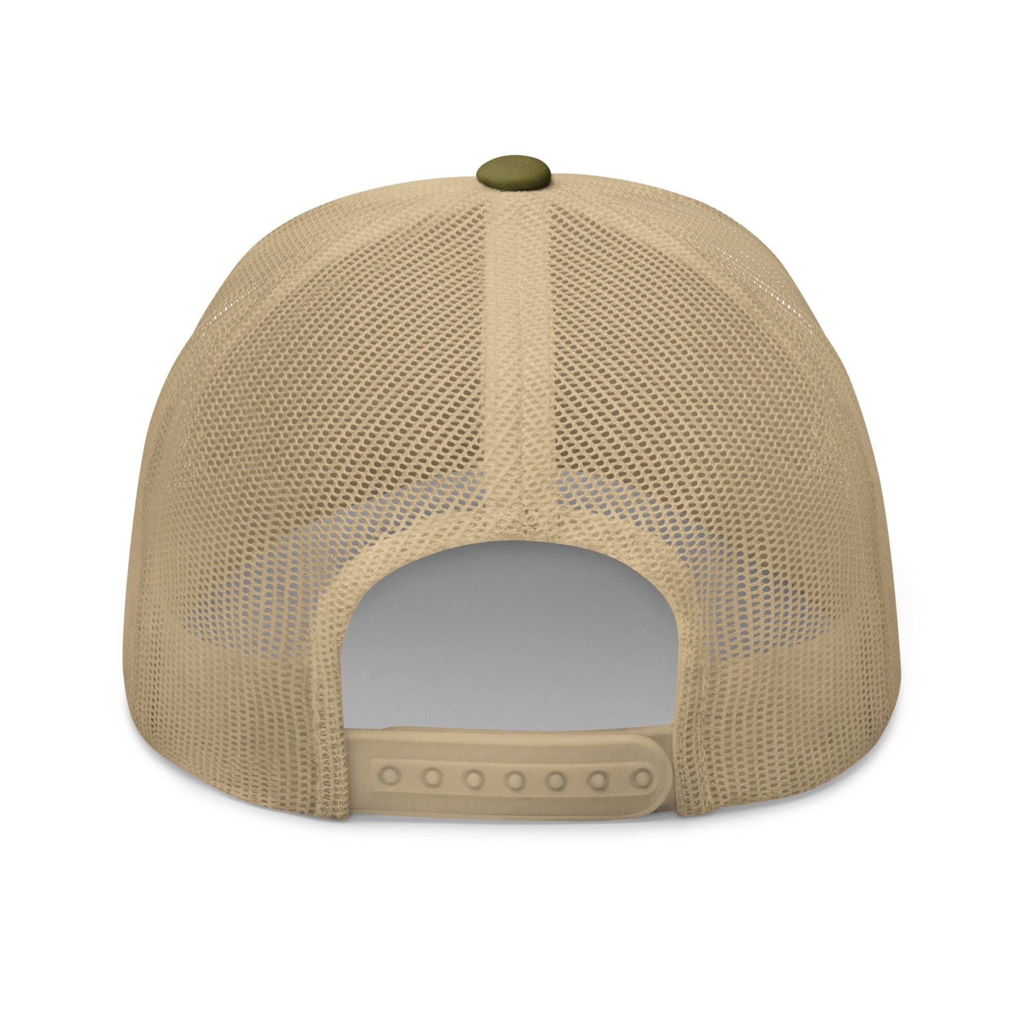 Embroidered Retro California Snapback Mesh Trucker Cap - Yellow Gradient CA Design