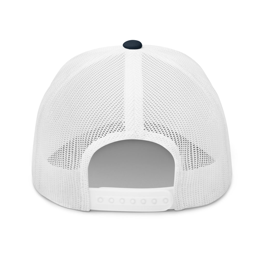 Embroidered Retro California Snapback Mesh Trucker Cap - Yellow Gradient CA Design