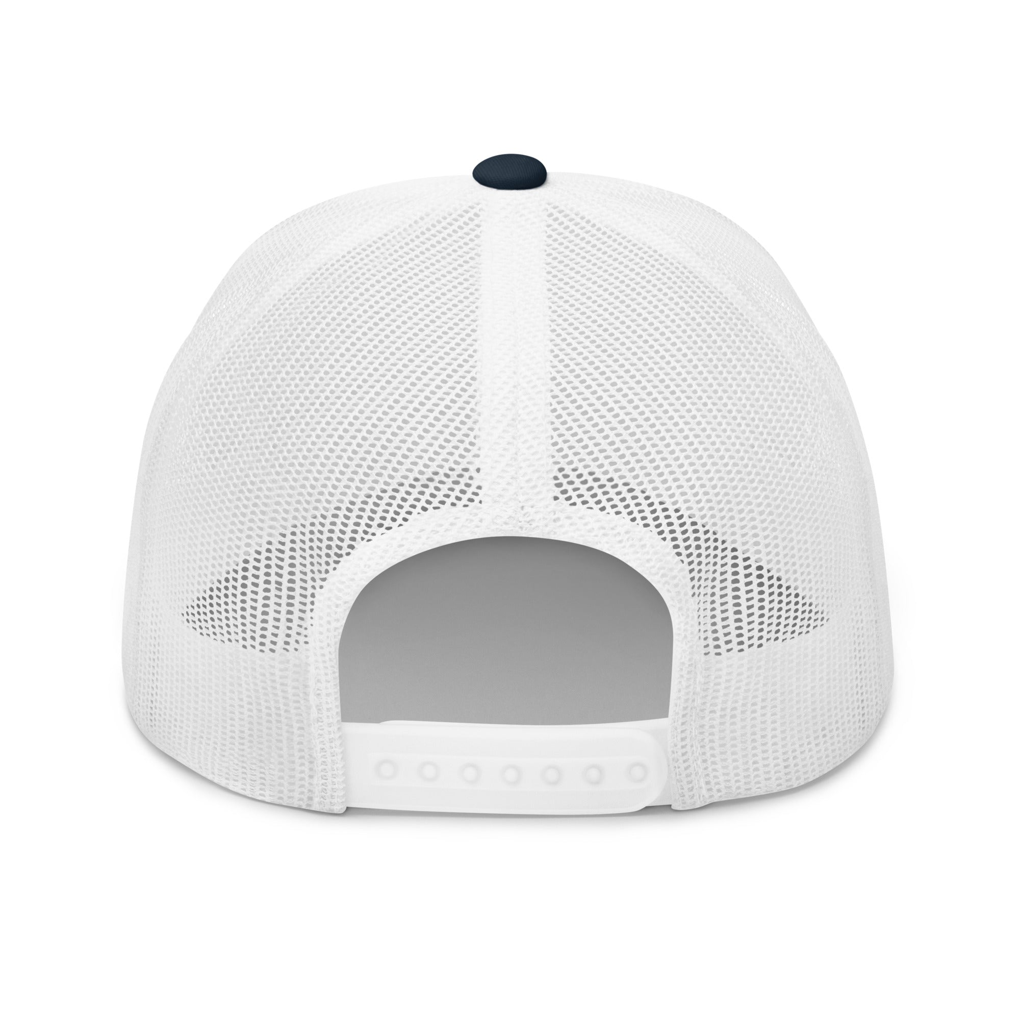 Embroidered Retro California Snapback Mesh Trucker Cap - Yellow Gradient CA Design